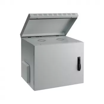 EFB-Elektronik 19 inch sieninis korpusas IP55, 12U, plieninės durys, gylis 450 mm, RAL 7035