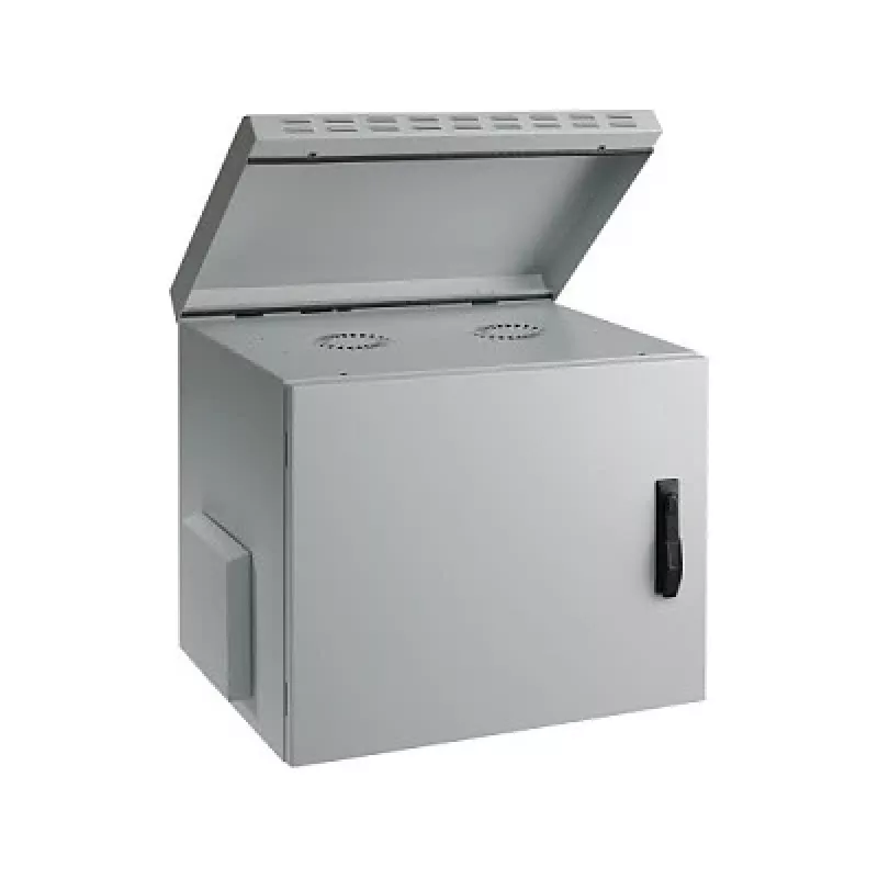 EFB-Elektronik 19 inch sieninis korpusas IP55, 12U, plieninės durys, gylis 450 mm, RAL 7035