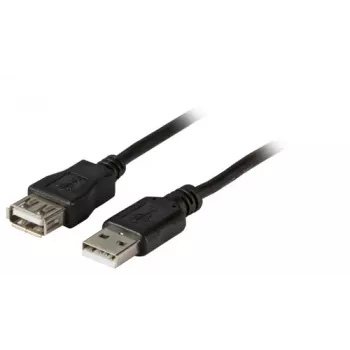 EFB Elektronik USB 2.0 ilginimo laidas A-A kištukas į lizdą 5 m pilkas Classic