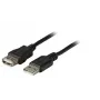 EFB Elektronik USB 2.0 ilginimo laidas A-A kištukas į lizdą 5 m pilkas Classic