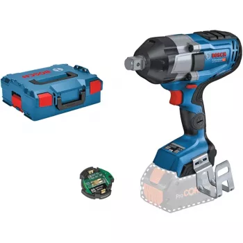 BOSCH Professional BITURBO GDS 18V-1050 HC belaidis smūginis veržliaraktis, 3/4 inch kvadratinis kotas, 18 V, Solo (mėlyna/juoda, Bluetooth, L-BOXX)