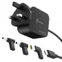 J5CREATE 67W GaN PD USB-C Mini Charger su 3 tipų DC jungtimis