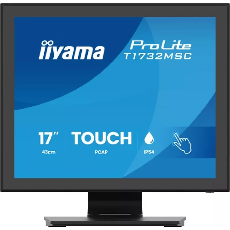 IIYAMA ProLite T1732MSC-B2S 17 inch PCAP Touch Monitor, 1280x1024, TN LED, 10 taškų multi-touch, juoda