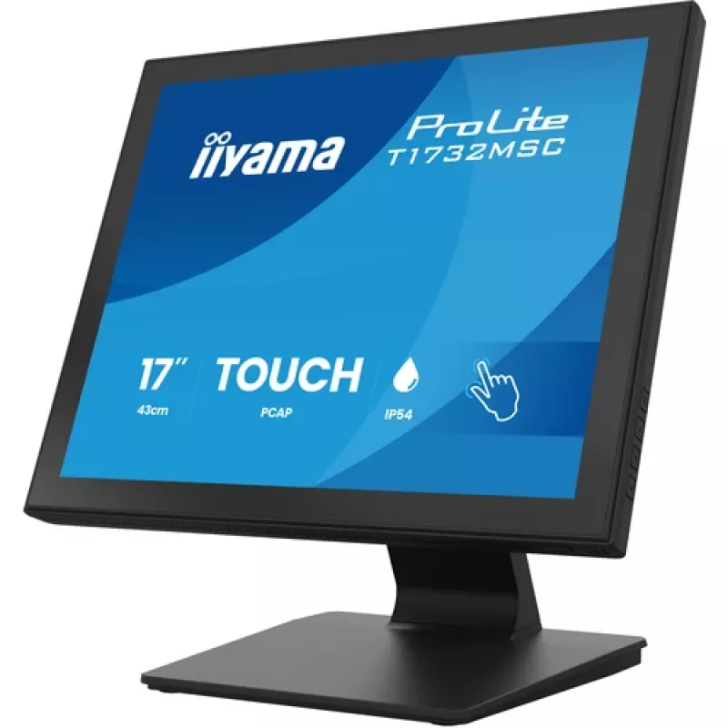 IIYAMA ProLite T1732MSC-B2S 17 inch PCAP Touch Monitor, 1280x1024, TN LED, 10 taškų multi-touch, juoda