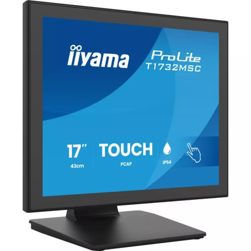 IIYAMA ProLite T1732MSC-B2S 17 inch PCAP Touch Monitor, 1280x1024, TN LED, 10 taškų multi-touch, juoda