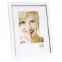 Deknudt S46AF1 Vieno nuotraukos rėmelis 13x18 cm Sidabrinis MDF Plastikas Baltas Passe-Partout