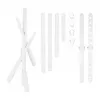 Maclean TV Floor Stand/Mount, 37-80 inch, Max VESA 600x400, Max 60 kg, White, MC-182 W
