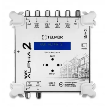 TELMOR WWK-ALPHA-2 Skaitmeninis kanalų stiprintuvas