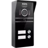 Eura VDP-80C5 Dviejų šeimų vaizdo domofono sistema, juoda, 2x 7 inch LCD, FHD, 2 įėjimai, 1080p kamera, RFID skaitytuvas, paviršinis montavimas