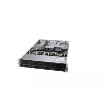 Supermicro SYS-620U-TNR 2U stelažinis serveris, dvigubas lizdas LGA4188, 24x 2,5 inch karšto keitimo NVMe/SATA/SAS, 2x 10GbE, 2000W perteklinis Titanium