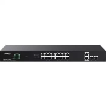 Tenda TEG1120P-16-250W nevaldomas PoE+ jungiklis, 18 prievadų Gigabit, 2 SFP, 250W