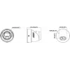 Hikvision DS-2CD2H123G2-LIZS2UY/SL(2.8-12mm)/O-STD 2MP AcuSense Turret IP Camera su stroboskopine šviesa ir garso įspėjimu