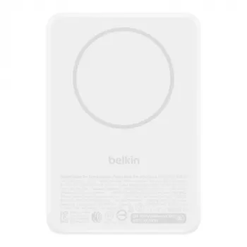Belkin BoostCharge Slim Magnetic Power Bank 10,000 mAh Qi2 15W White