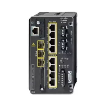 CISCO IE-3500-8P3S-A pramoninis valdomas jungiklis, 8 GE PoE+ ir 3 GE SFP moduliniai, NA