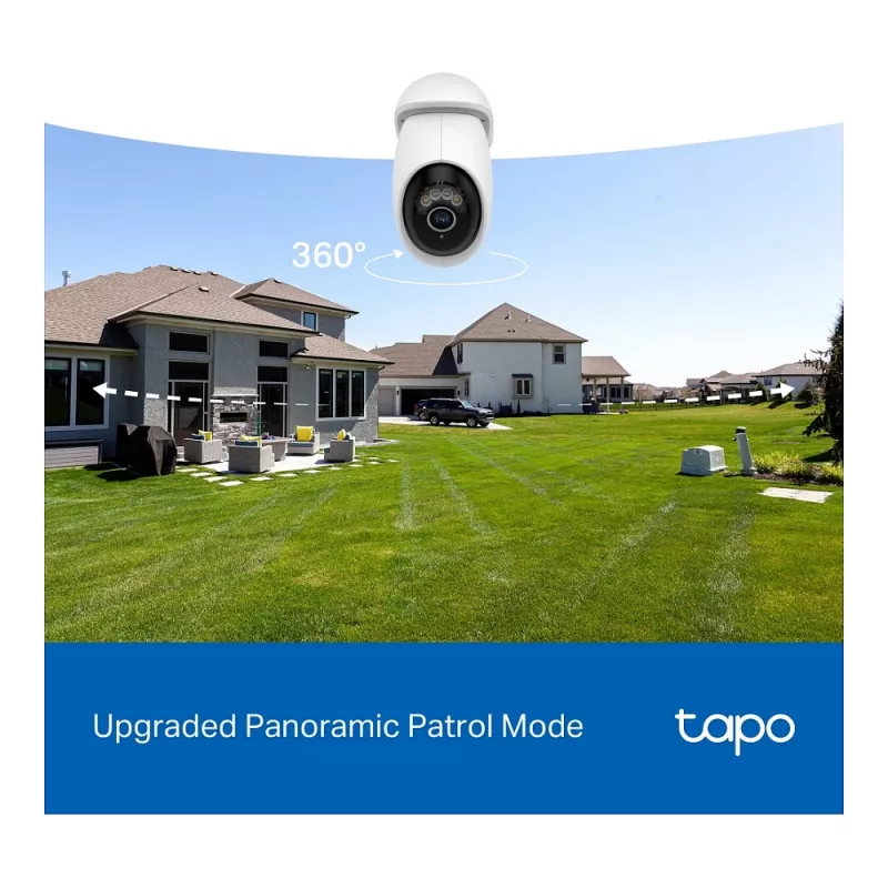 TP-LINK Tapo C560WS V1 tinklo stebėjimo kamera - Pan/Tilt - Lauko - Atspari orams - Spalvotas naktinis matymas - 8 MP - 4K UHD - Fiksuotas židinio nuotolis - Garsas - Belaidis - Wi-Fi 6 - 802.11ax