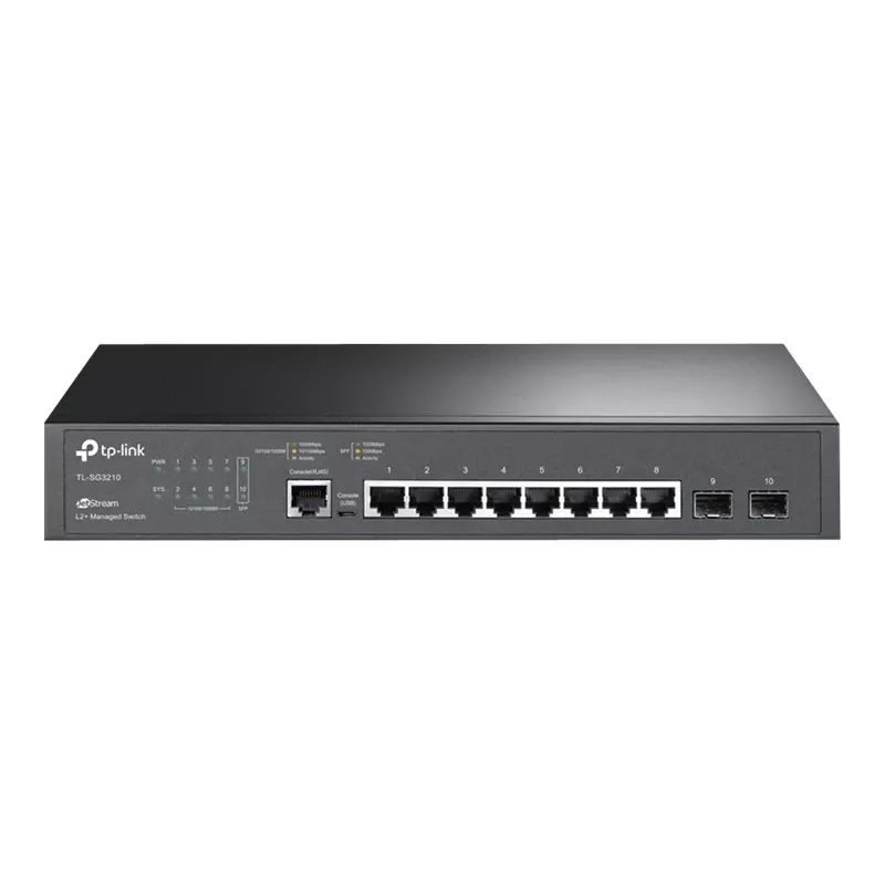 TP-Link LiteWave SG3210 L2 valdomas jungiklis su 8 Gigabit prievadais ir 2 SFP lizdais