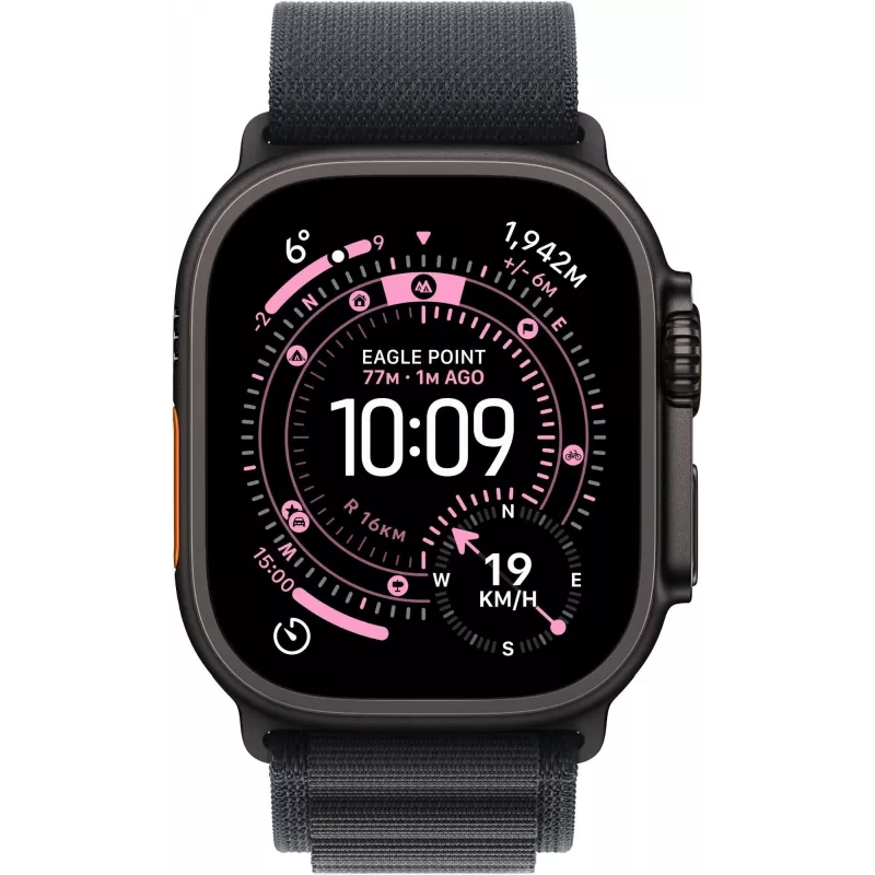 Apple Watch Series 9 GPS + Cellular 45mm Midnight Aluminum Case with Midnight Sport Band M/L