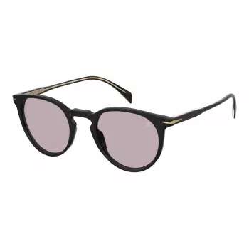 David Beckham DB1139S807KE Unisex akiniai nuo saulės, juodas rėmelis, pilki lęšiai, 51 mm
