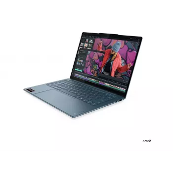 Lenovo Yoga Slim 7 14AKP10 AMD nešiojamas kompiuteris, 14 inch OLED WUXGA, AMD Ryzen AI 5 340, 16GB LPDDR5, 512GB SSD, AMD Radeon 840M grafika, Windows 11 Home, Tidal Teal, Šiaurietiška klaviatūra