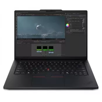 Lenovo ThinkPad P14s G7 14.5 inch WUXGA nešiojamas kompiuteris, Intel Core 7 UX9-388H, 32GB RAM, 1TB SSD, Intel Arc B390 grafika, Windows 11 Pro, švediška klaviatūra, juoda