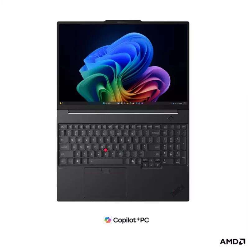 Lenovo ThinkPad T16 G5 AMD verslo nešiojamas kompiuteris, 16 inch WUXGA IPS, AMD Ryzen AI 5 PRO 440, 16GB DDR5, 512GB SSD, AMD Radeon 840M, Windows 11 Pro, juoda, Šiaurės šalių klaviatūra