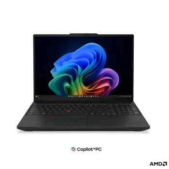 Lenovo ThinkPad T16 G5 AMD verslo nešiojamas kompiuteris, 16 inch WUXGA IPS, AMD Ryzen AI 5 PRO 440, 16GB DDR5, 512GB SSD, AMD Radeon 840M, Windows 11 Pro, juoda, Šiaurės šalių klaviatūra