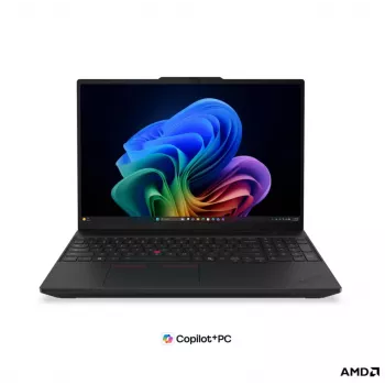 Lenovo ThinkPad T16 G5 AMD 16 colių WUXGA IPS nešiojamas kompiuteris, AMD Ryzen AI 5 PRO 440, 16GB DDR5, 512GB SSD, AMD Radeon 840M, Windows 11 Pro, juodas