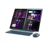 Lenovo Yoga Book 9 14IAH10 Intel Dual-Screen Laptop, Tidal Teal, 2x14 inch OLED Touchscreen, 2.8K WQXGA+, Intel Core Ultra 7 255H, 32GB LPDDR5X, 1TB SSD, Intel Arc 140T GPU, Windows 11 Home, Wi-Fi 7
