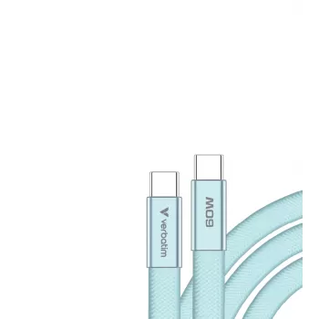 Verbatim Sync & Charge USB-C į USB-C 60W 120cm mėlyna