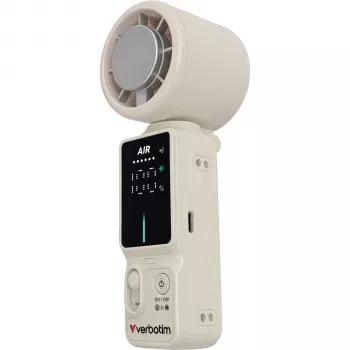 Verbatim Cool inchn´Go Ice Touch Mini Handheld Fan White/Silver 32348