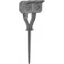 Legrand 069759L Plexo New Garden Power Post 2-jų lizdų iš anksto sujungtas Schuko kištukinis lizdas IP44 skalūno pilka