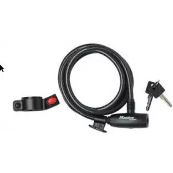 Master Lock 8232EURDPRO Dviračio kabelio spyna, 1,8 m, juoda