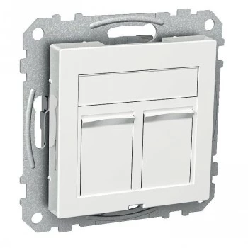 Schneider Electric duomenų lizdas Actassi S-One Cat6A STP RJ45 baltas