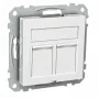 Schneider Electric duomenų lizdas Actassi S-One Cat6A STP RJ45 baltas
