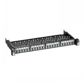 Schneider Electric Actassi S1 tinklo pataisų skydelis 24xRJ45 STP Cat6A 1U baltas