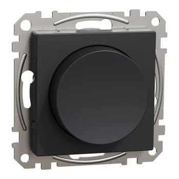 Schneider Electric Multiwire Rotary LED Dimmer 200W Anthracite