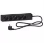 Schneider Electric Unica Extend Schuko Trailing Lead 5 Outlets Anthracite