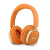 Guess Bluetooth On-Ear Headphones Rectangle Metal Script Orange