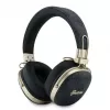Guess Over-Ear Bluetooth Headphones with ENC, Metal 4G Script Logo, Black