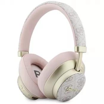 Guess GUE005458 Over-Ear Bluetooth ausinės su ENC, rožinės spalvos