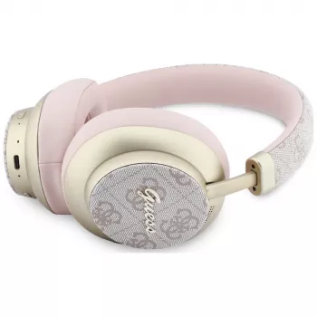 Guess GUE005458 Over-Ear Bluetooth ausinės su ENC, rožinės spalvos
