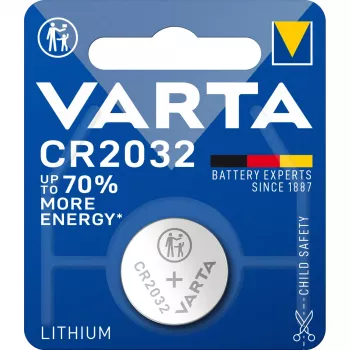 VARTA Electronic CR2032 ličio monetinė baterija, 3V, 230 mAh, meistrų dėžutė po 100 vnt.