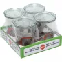 WECK Mold Jar 0.75L rinkinys 4 vnt. – Skaidrūs stikliniai konservavimo indeliai