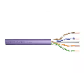 DIGITUS Cat.6 U/UTP B2ca montavimo kabelis, AWG23/1, LSOH, 500 m, violetinis, ritė