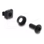 DELOCK Rack tvirtinimo rinkinys 10 inch ir 19 inch stelažams, 100 vnt., juodos spalvos