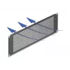 DELOCK 19 inch aklina plokštė su apvaliomis skylutėmis 3U juoda