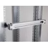 Delock Server Rack Depth Extension Adapter Mounting Kit, skirta prailginti montavimo gylį iki 10 cm, 1U, juoda