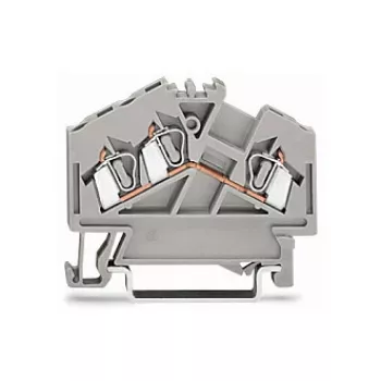 WAGO 280-641 Praeinamoji gnybtų jungtis, 2 laidininkai, 2,5 mm², pilka