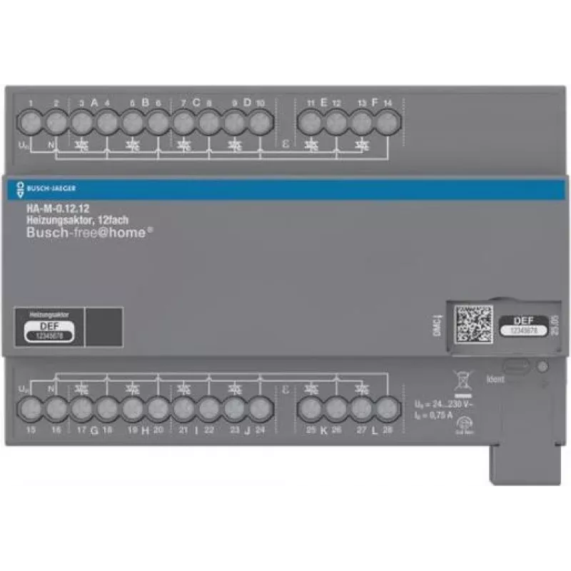 ABB šildymo pavara HA-M-0.12.12 12 kanalų 230 V REG BJE