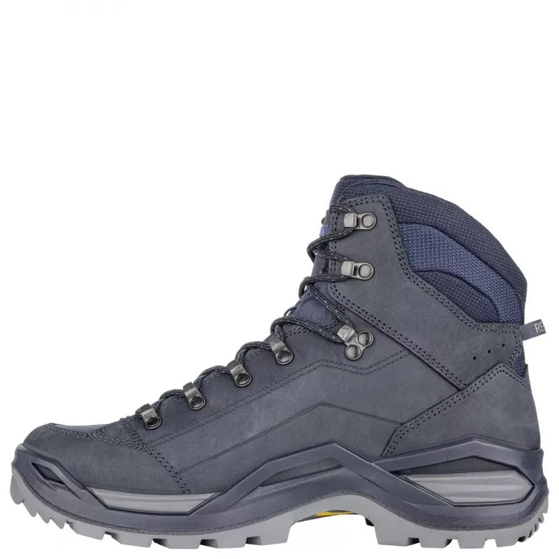 LOWA RENEGADE EVO GTX MID Hiking Boots - Navy/Honey - UK 11.5